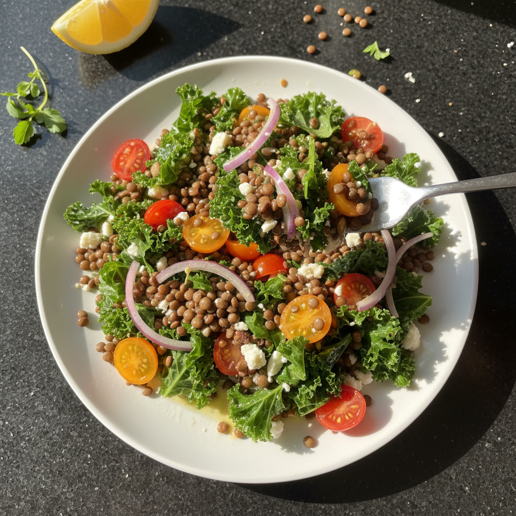 Lush Lentil and Kale Salad