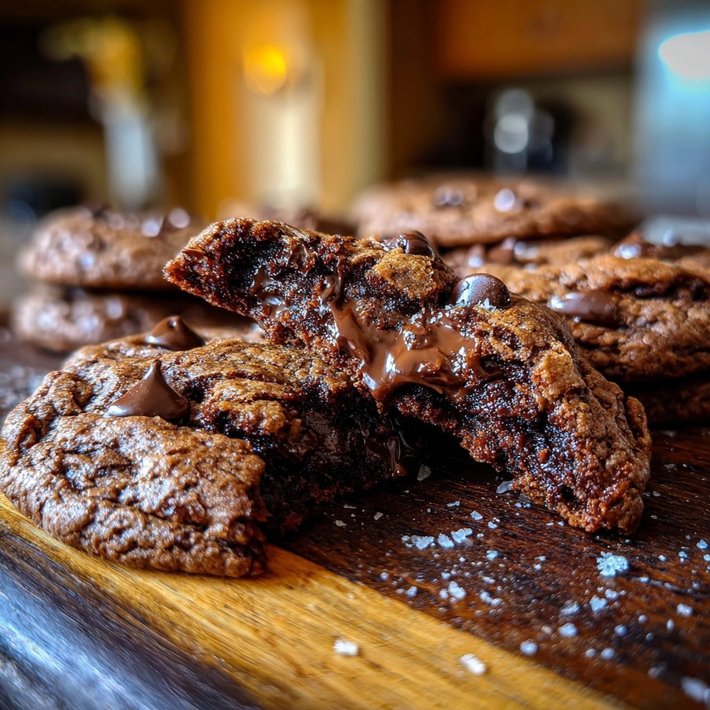 Double Chocolate Chip Fudge Cookies​