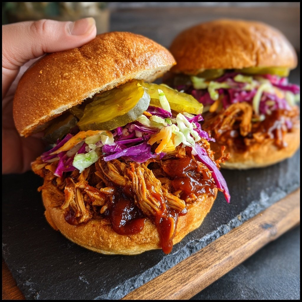 Pulled Jackfruit Sliders with BBQ