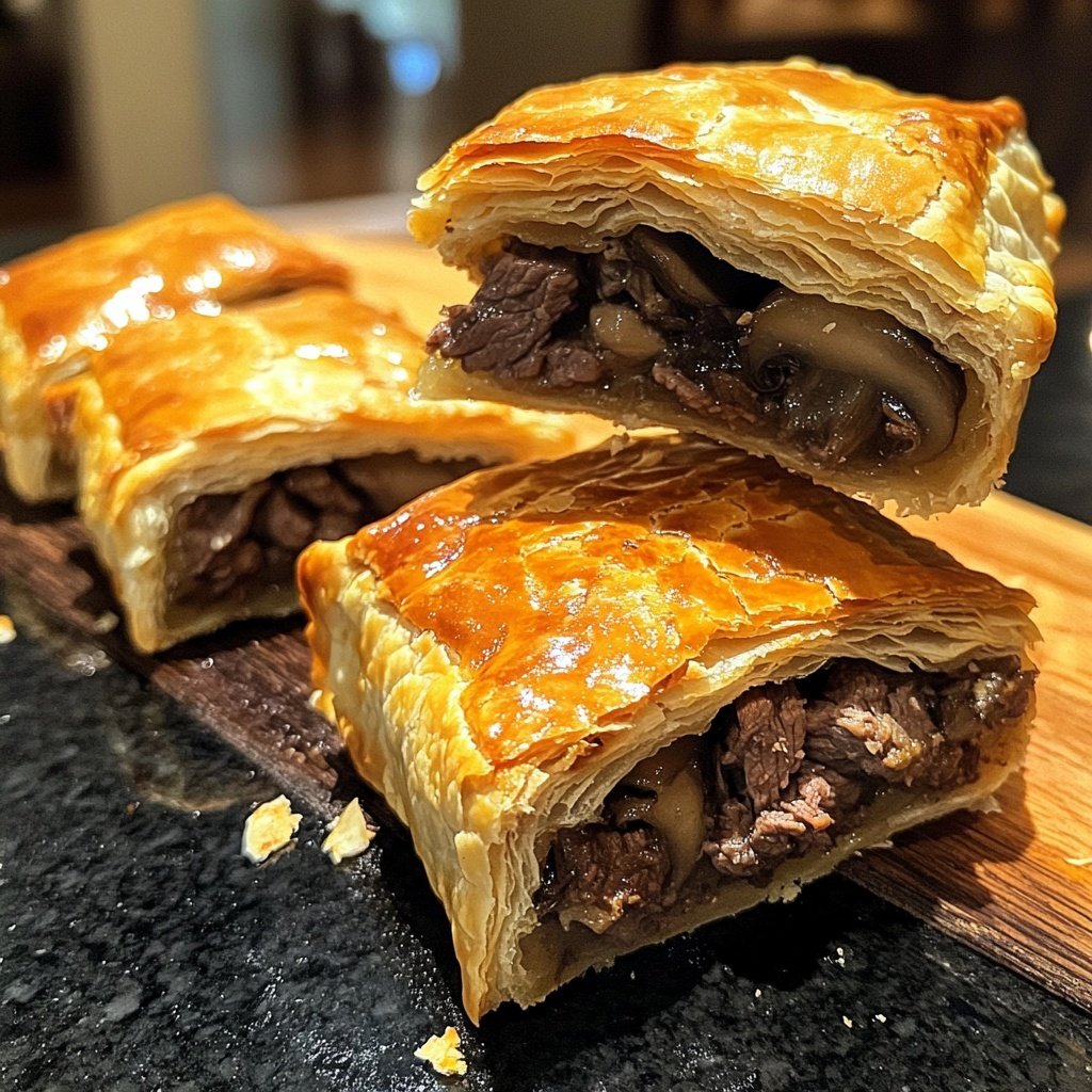 Beef Wellington Bites with Dijon Sauce