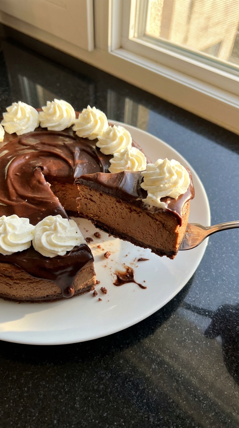 Velvety Chocolate Cheesecake