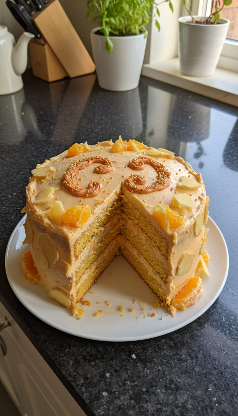 Orange Ginger Pisces Cake