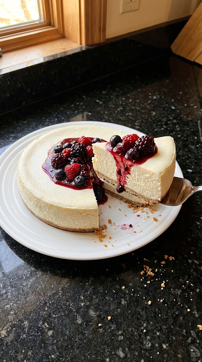 Velvet Vanilla Bean Cheesecake