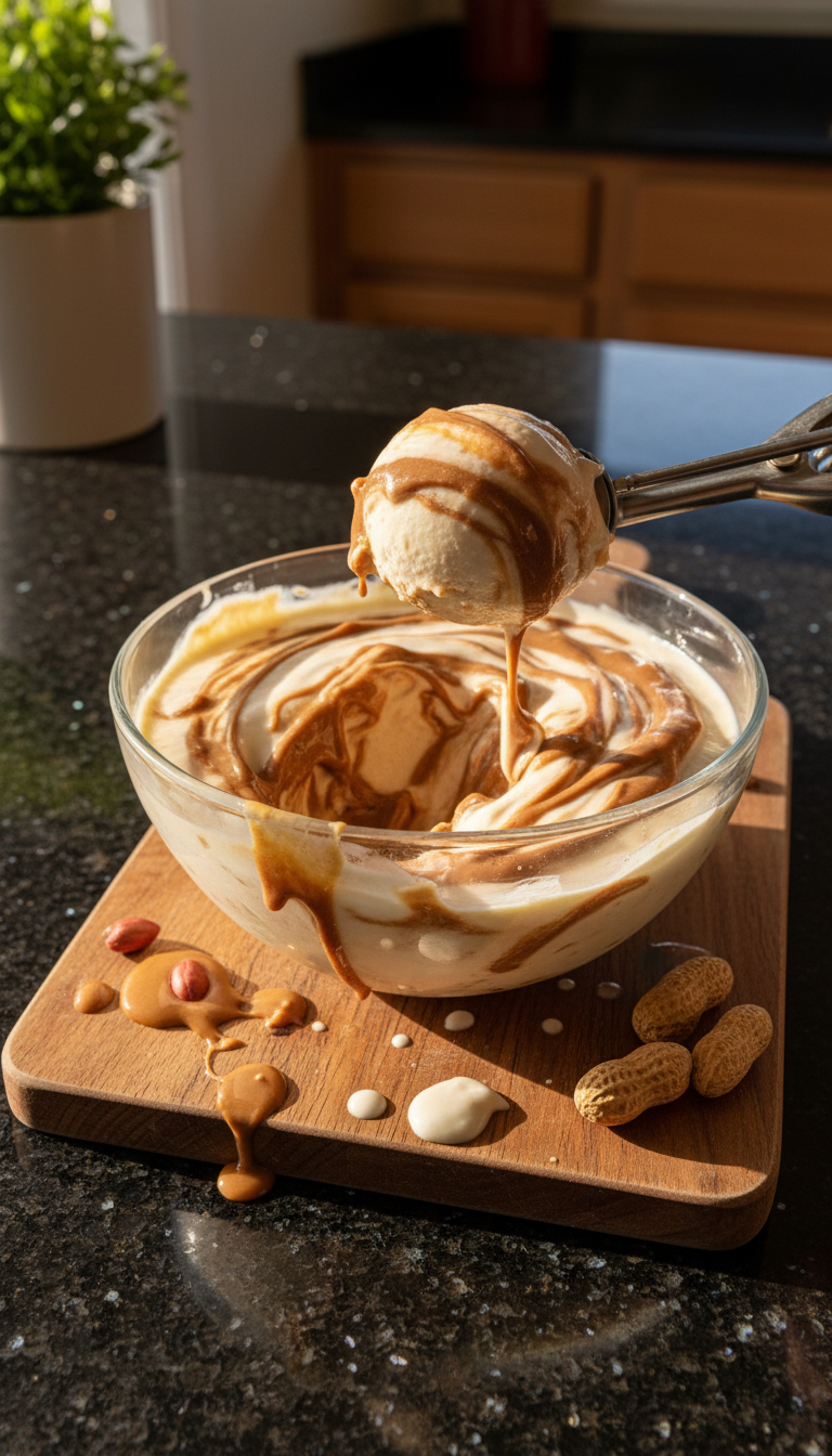 Peanut Butter Frozen Yogurt Delight