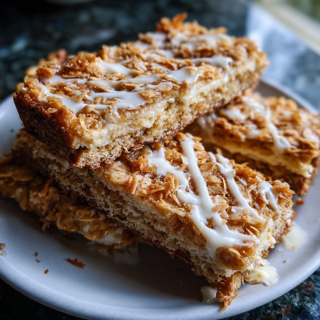 Sweet Coconut Cream Flapjacks