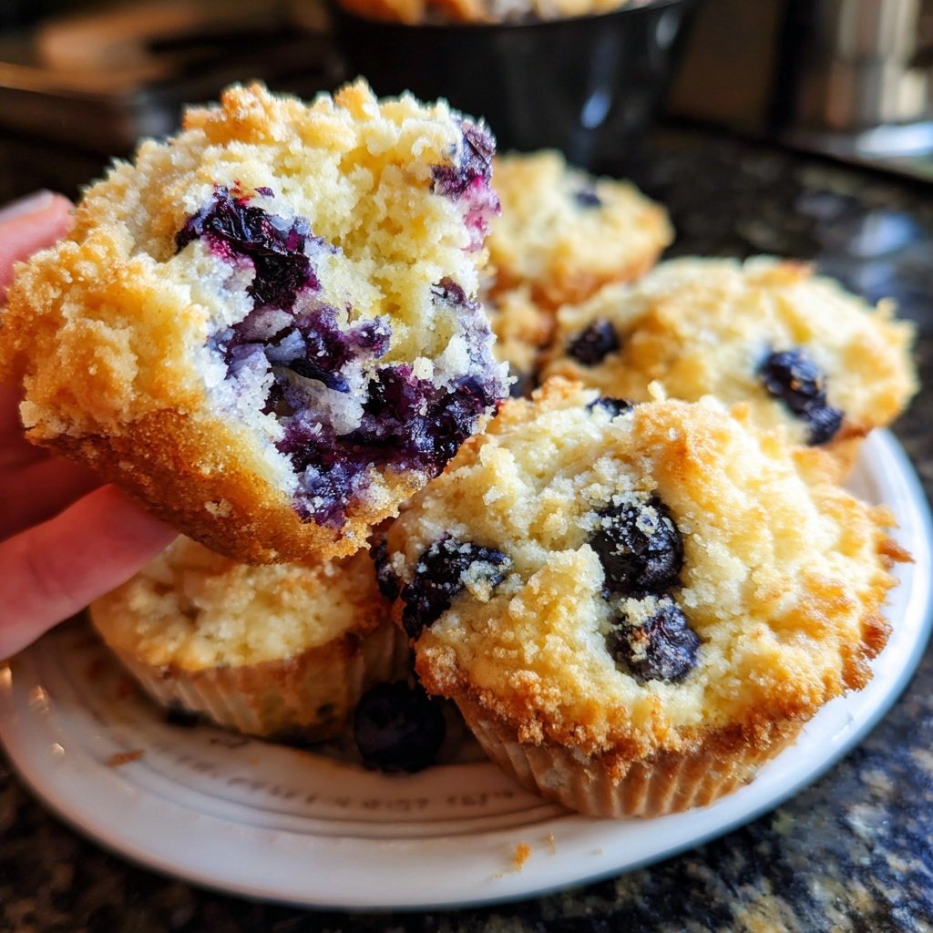 Meyer Lemon Blueberry Muffins