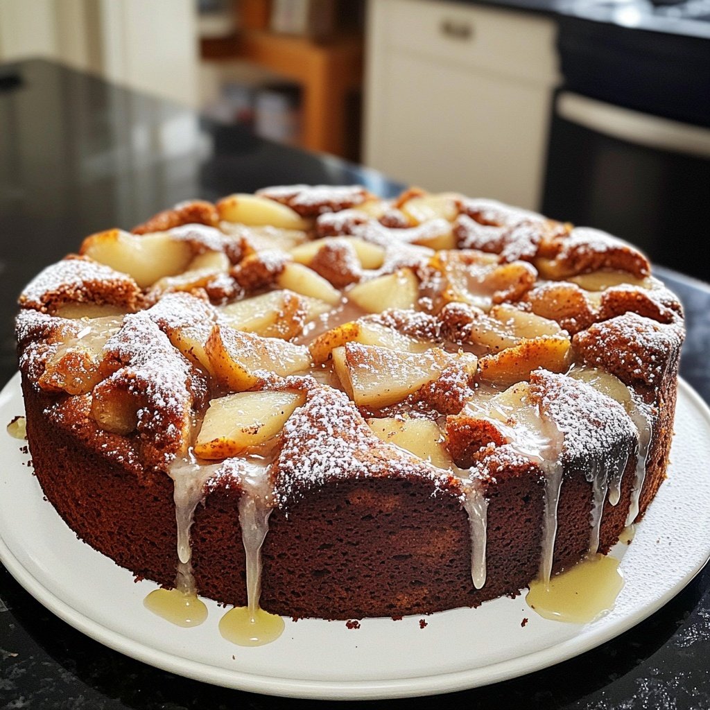 Capricorn Pear Gingerbread Cake