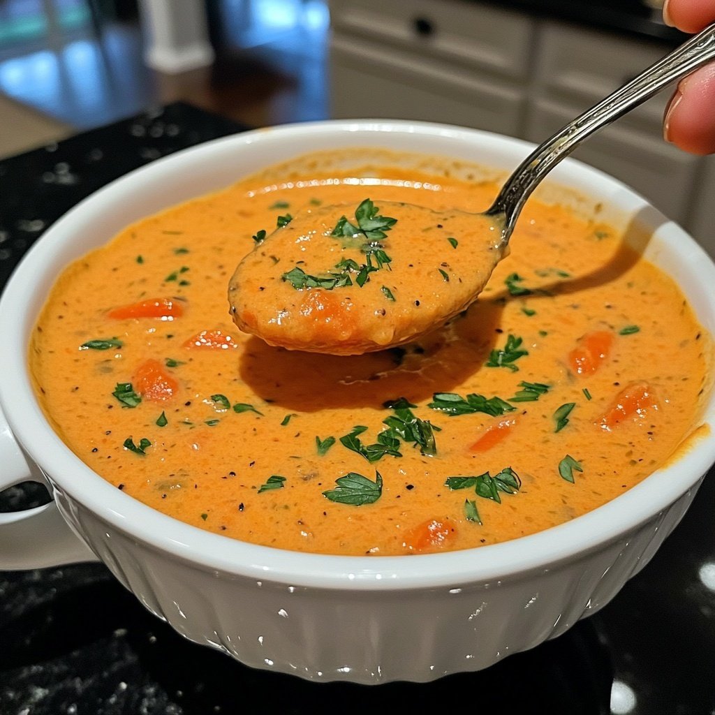 Healthy Vegan Roasted Carrot Soup