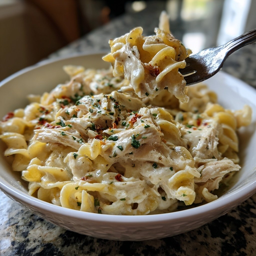 Slow Cooker Chicken and Noodles