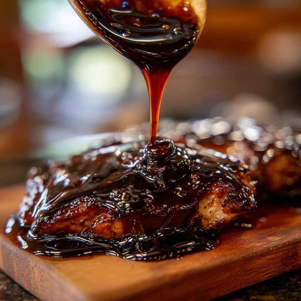 Garlic Balsamic Glaze for Steak and Chicken​
