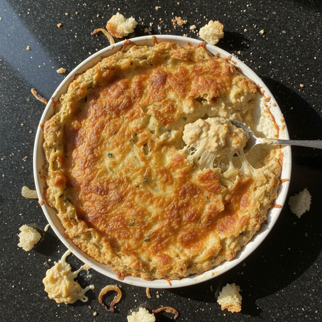 Caramelized Onion and Artichoke Dip