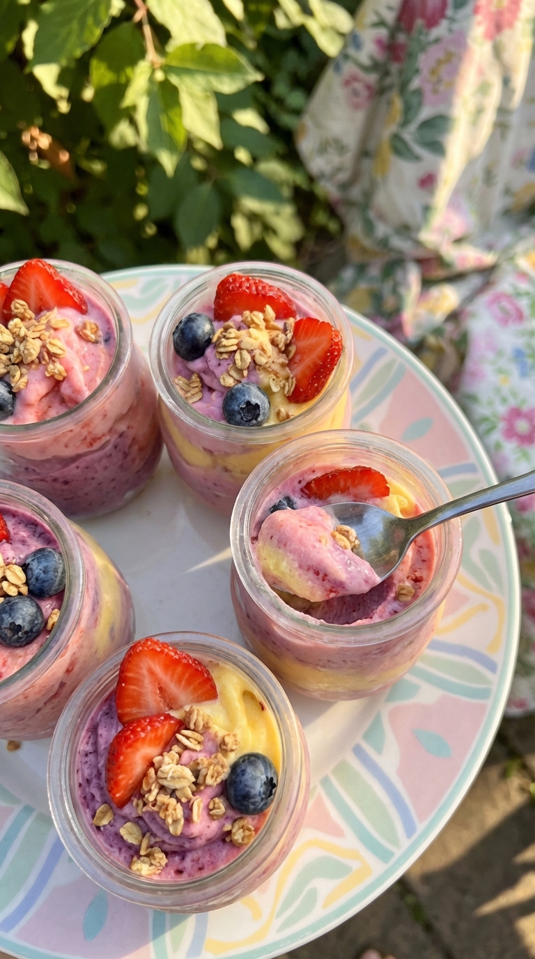 Fruity Frozen Yogurt Cups