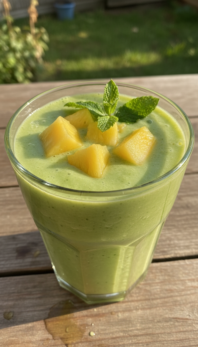 Pineapple Green Smoothie Energy