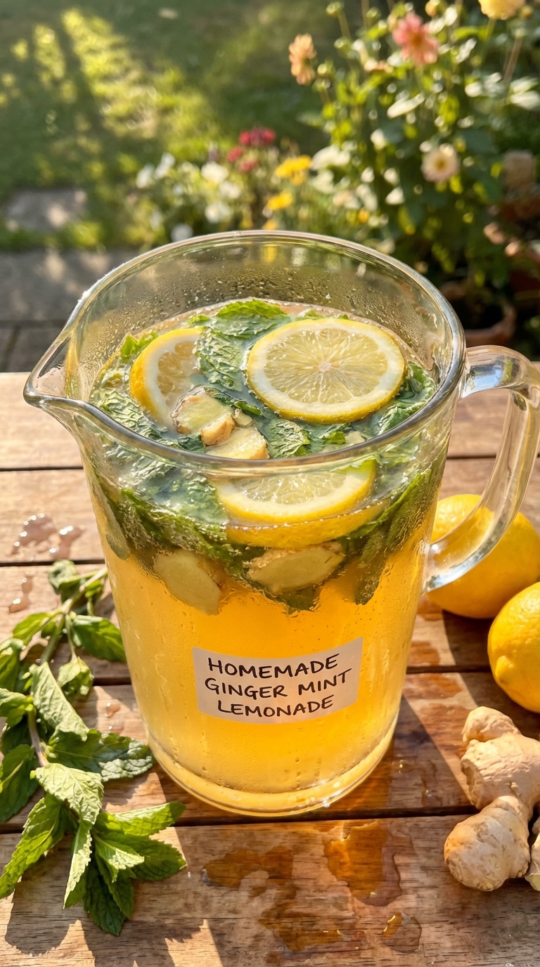 Ginger Mint Lemonade