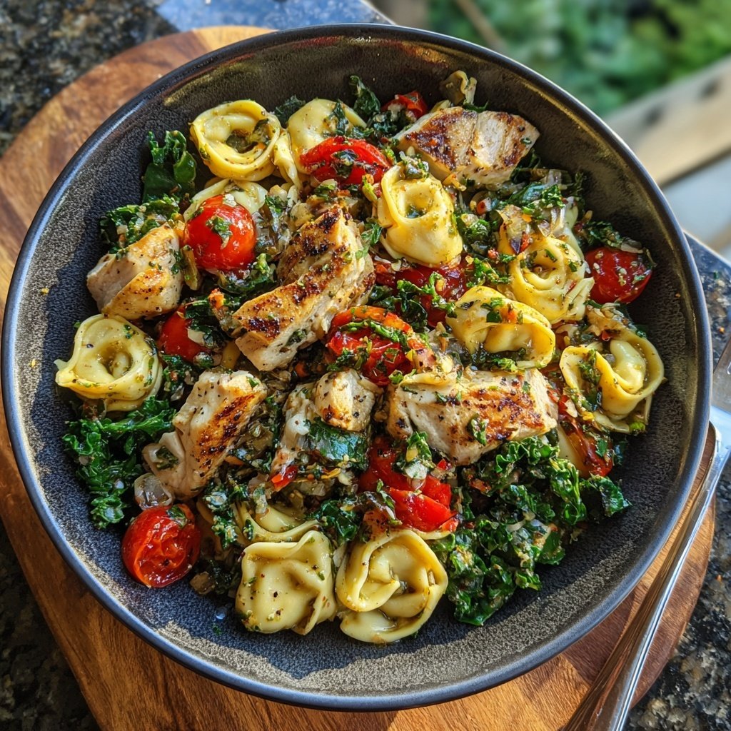 Grilled Chicken Tortellini Salad