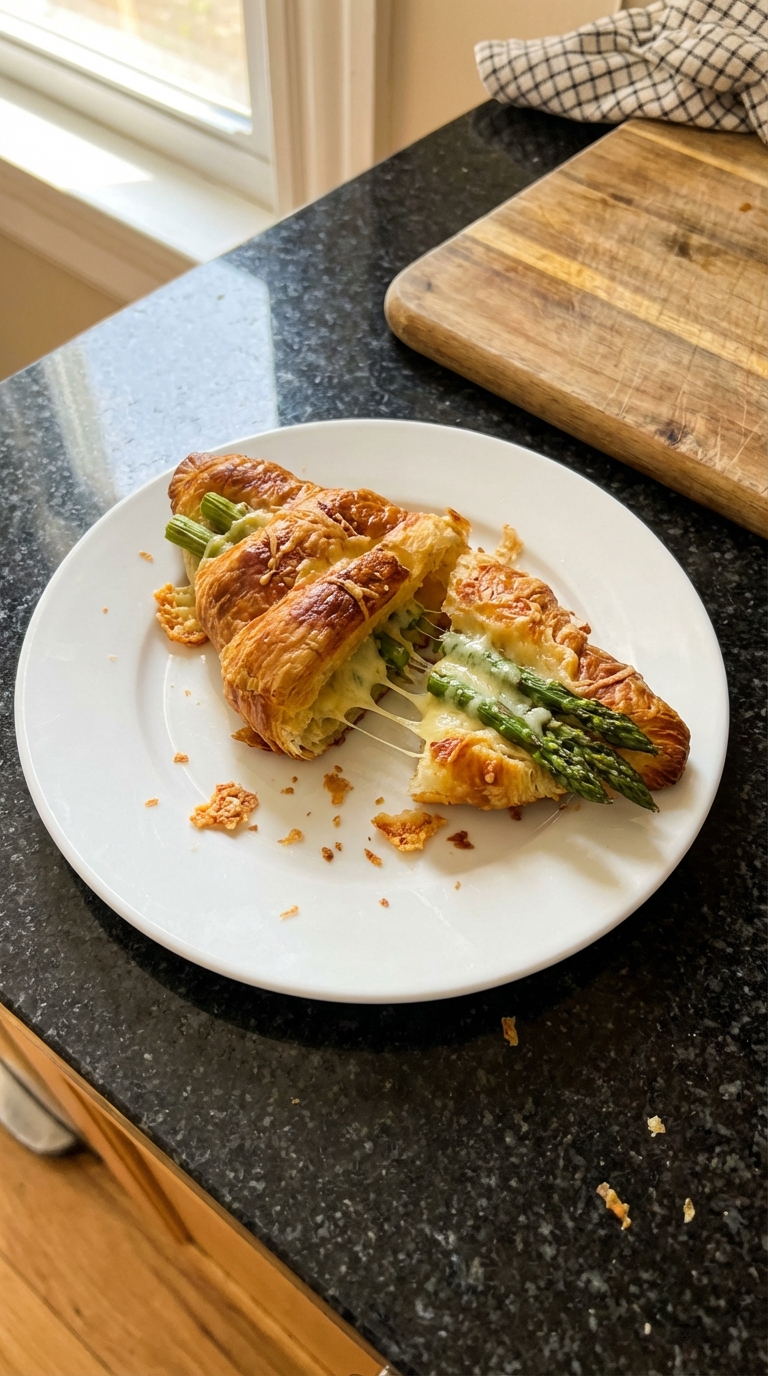 Asparagus and Cheese Croissant